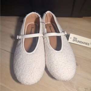 No Boundaries Cream Textured Flats